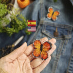 Mariposa Monarca Prendedor