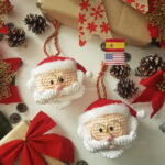Esfera Papá Noel Amigurumi